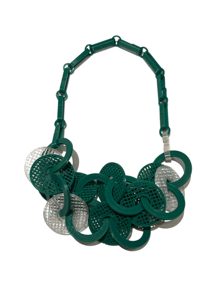 MENEO - Enlace Necklace - Green