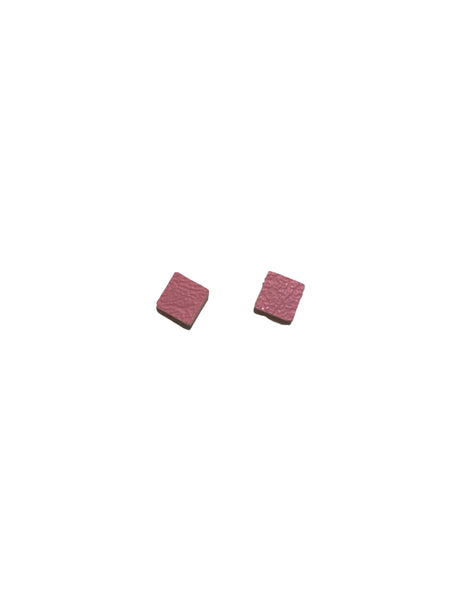 INÉDITO - Mini Studs- Pink Squares