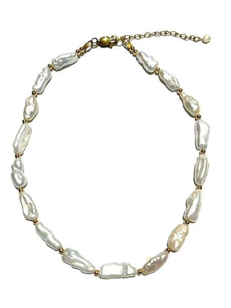 HC DESIGNS- Long Pearls Necklace