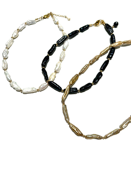 HC DESIGNS- Long Pearls Necklace