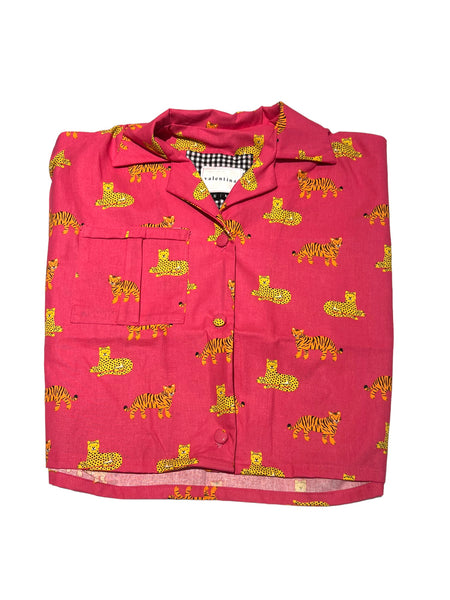 VALENTINA - Oversized Shirt - Pink Tiger (S/M)