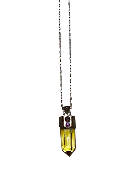 UNEVEN JEWELRY - Citrine Tower Necklace