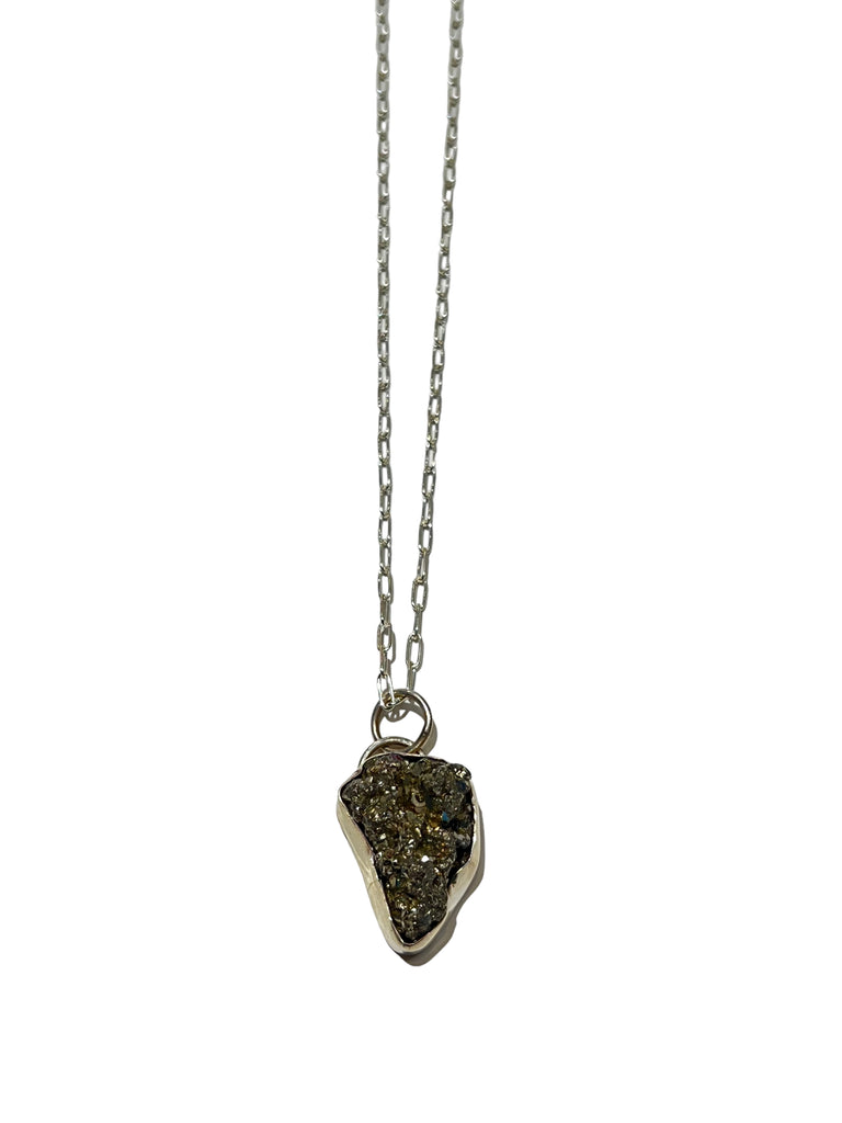 UNEVEN JEWELRY - Pyrite Cluster Necklace