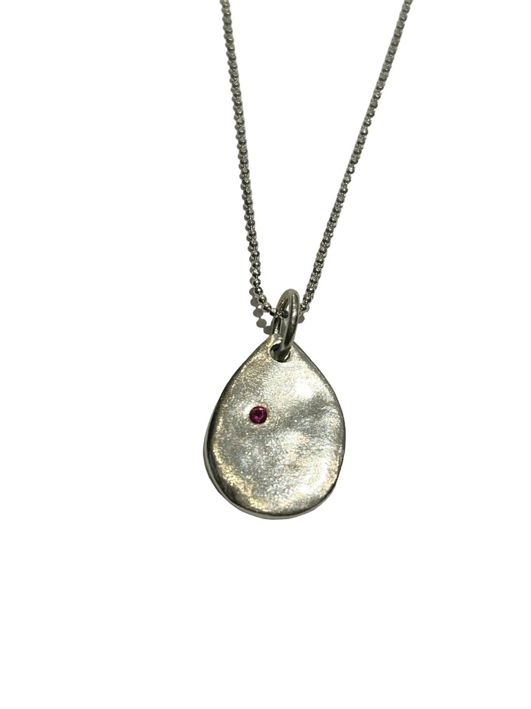 ROQUE DESIGNS- Teardrop Falling on My Head Necklace (different stones available)
