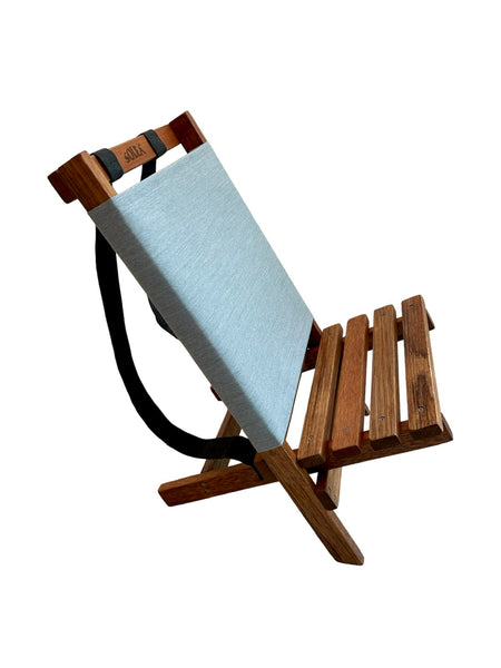 BENA CREATIVA - SOLEÁ Beach Chair - Blue Lines - Black Straps (In store pickup only)