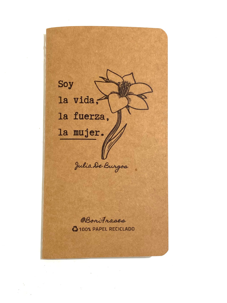 BORIFRASES - Soy la vida, la fuerza, la mujer Notebook