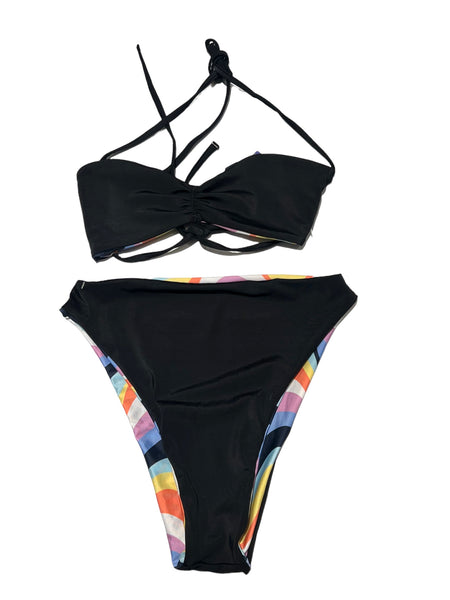 OMA DESIGNS- Retro Blend Swim Bikini Set (reversible)