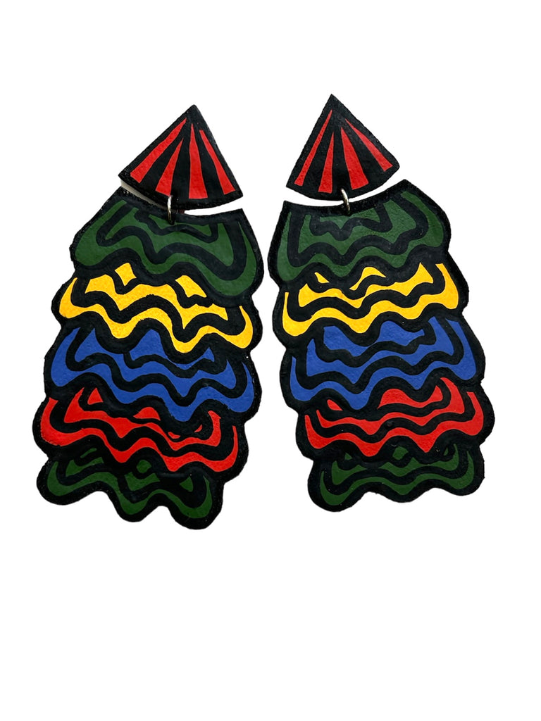 AMARTE DURAN - Colorful Pencil Tree Earrings