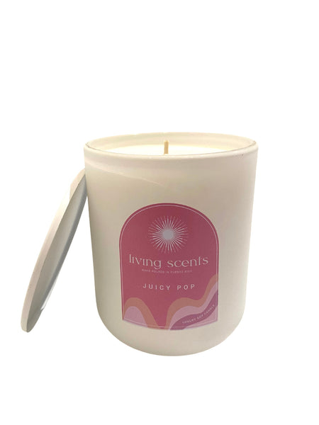 LIVING SCENTS - Soy Candle - Juicy Pop 13oz.