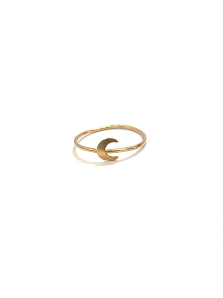 AMANÁ PENINA- Moon Ring- Gold-Filled