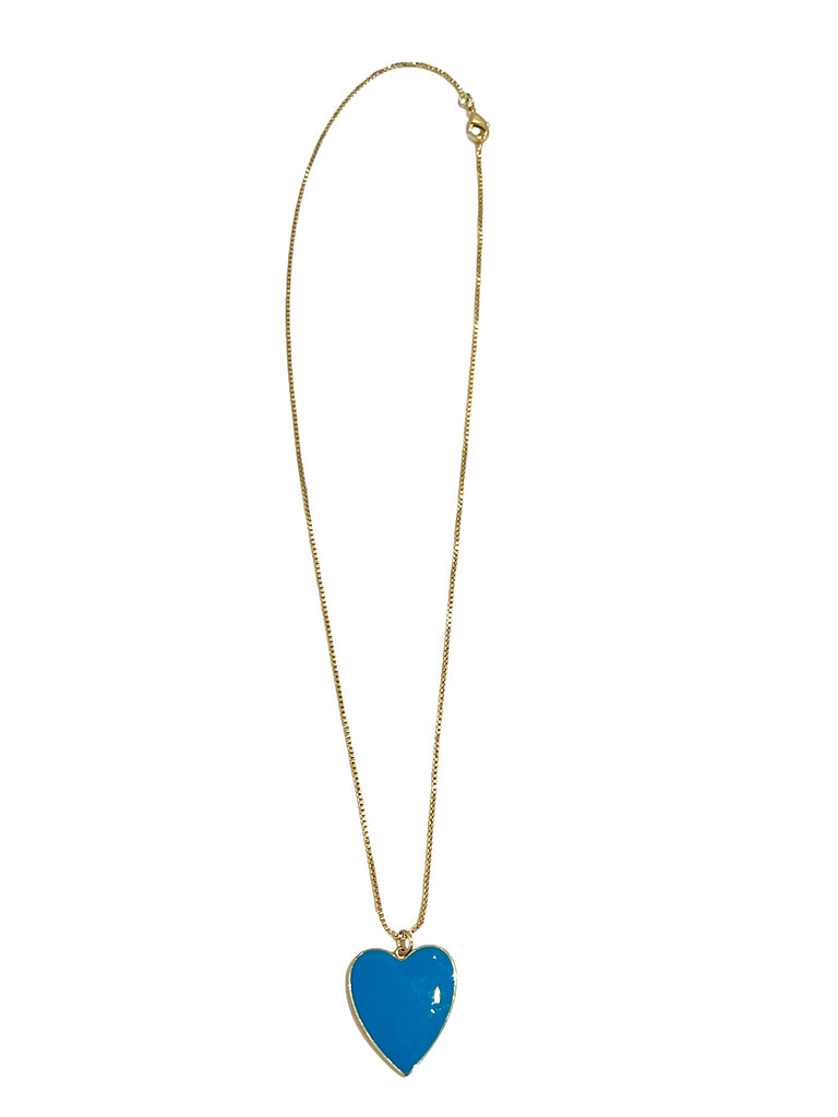 AMANÁ PENINA- Blue Heart Necklace