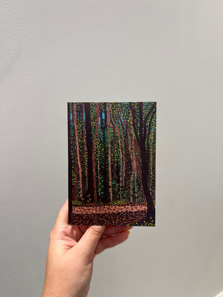 SUSANA CACHO - 4" x 6" Greeting Card with Envelope- Paisaje Pterocarpus en Humacao