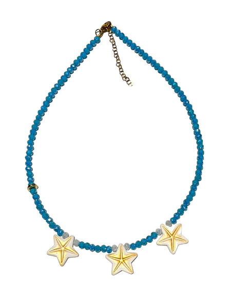 COCOLEÉ -  Full Crystal Sea Star Choker (more colors available)