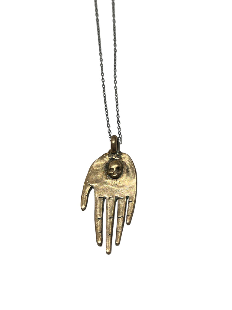 MONIQUE MICHELE- Hand Amulet Necklace (Skull)