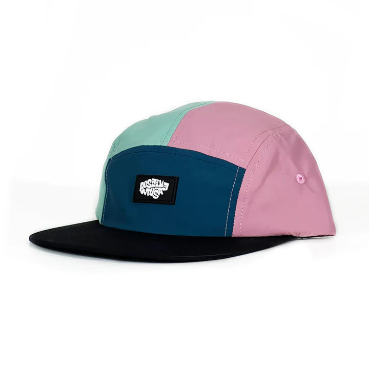 POSITIVE MUSA- Striping Loose V Five Panel Hat