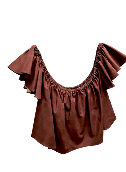 SULYVETTE DÍAZ - Isabella Top Off-the-Shoulder Blouse with Ruffled Sleeves (More colors available)