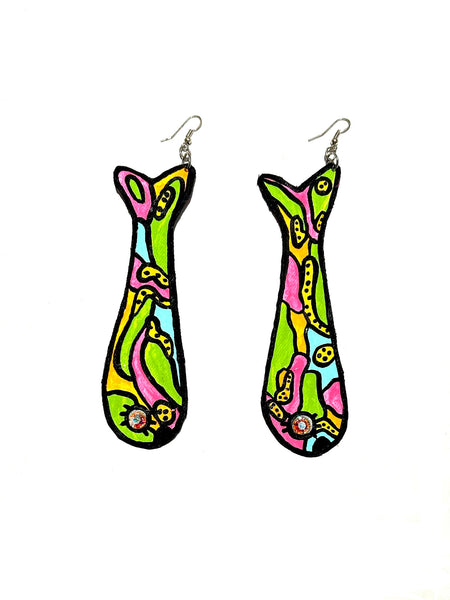 AMARTE DURAN - Big Colorful Fishes Earrings