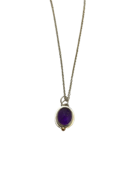 LYDIA TUCCI- Amethyst Oval Necklace