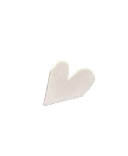 MENEO- White Heart Ring