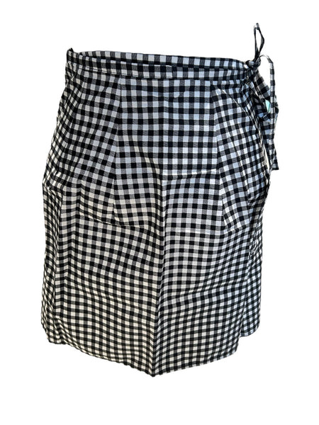 OMA DESIGNS- Gingham Wrappy Skirt