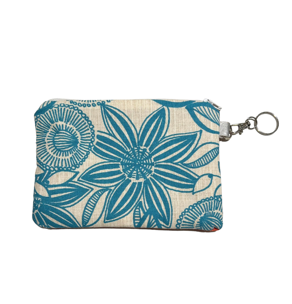 MOTA- Mini Bag + Keychain -  Blue Flowers