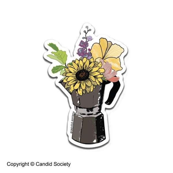CANDID SOCIETY - Greca Floreciendo Sticker