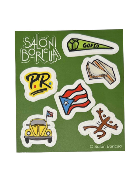 SALÓN BORICUA - Mini Sticker Sheet: Verde