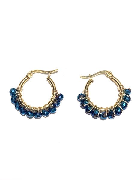 HC DESIGNS- Small Golden Hoops - 1 1/8 inches