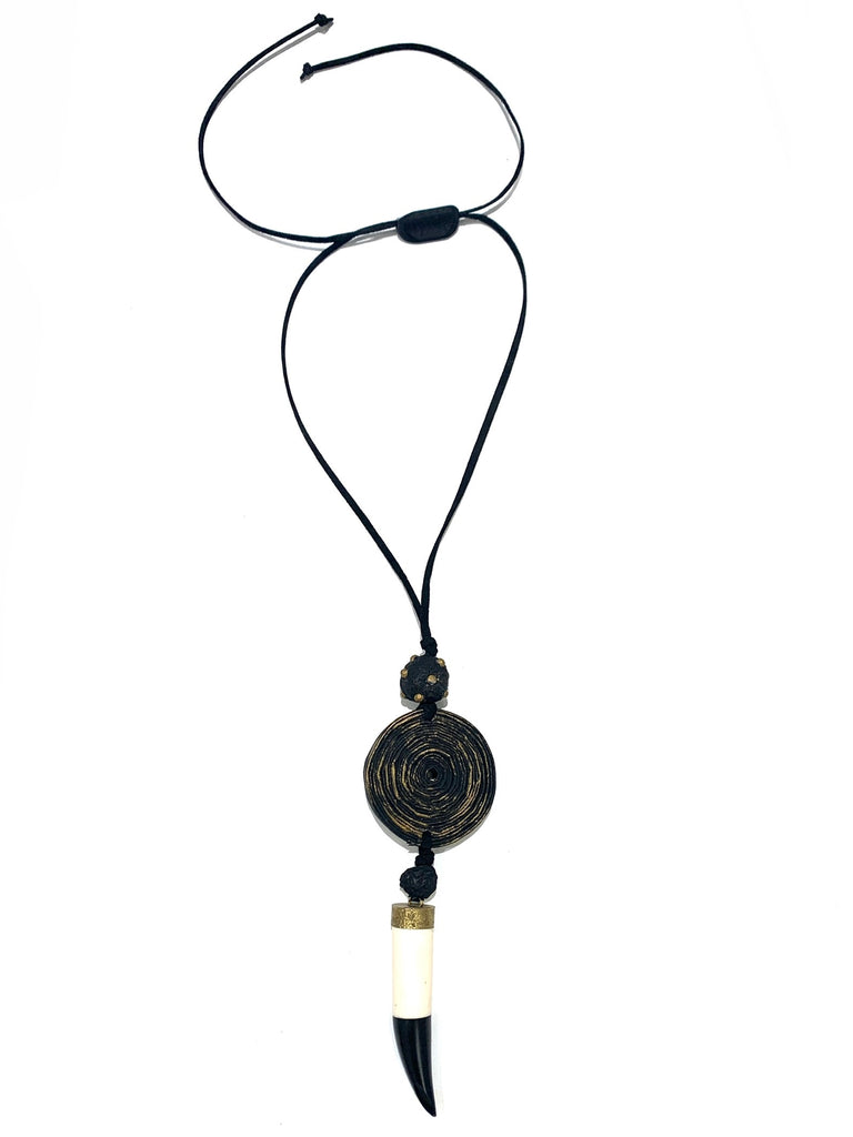 M. SÁNCHEZ- Swirl with Horn Necklace (more colors available)