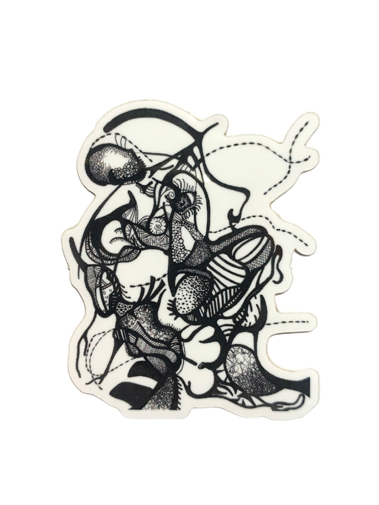 SUSANA CACHO- Abstract Face 002 Sticker