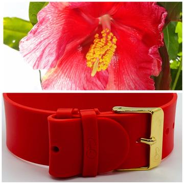 GEO- Silicone Watch Strap - Flor de Maga (different finishes available)