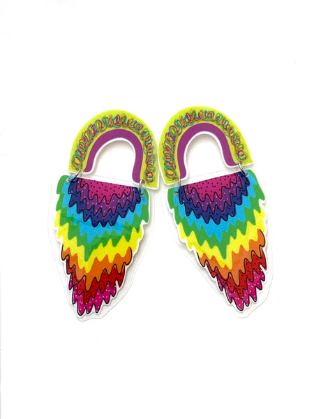 PÚRPURA -Dripping Rainbows Earrings