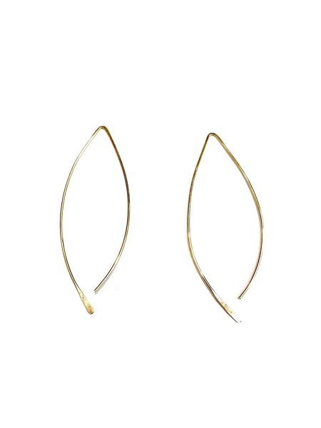 MONIQUE MICHELE- "V" Gold-filled Wire Earrings