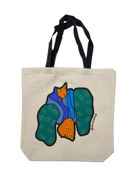 CHROMA LOCAL- Sturdy Canvas Tote- Mural Fragment