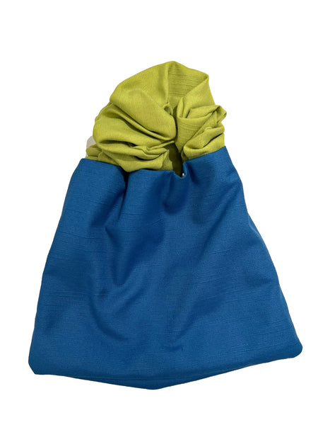 MOTA - Handmade Bag- Scrunchie Bag Blue/Green