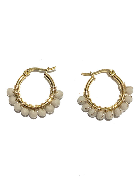 HC DESIGNS- Small Golden Hoops - 1 1/8 inches