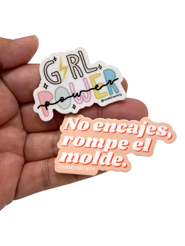 CANDID SOCIETY- Girl Power/Rompe el molde Bundle Stickers