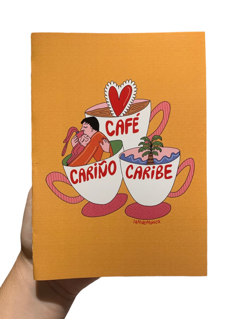 LA M DE MONICA  - 5"X7" Greeting Card with Envelope- Café Cariño Caribe