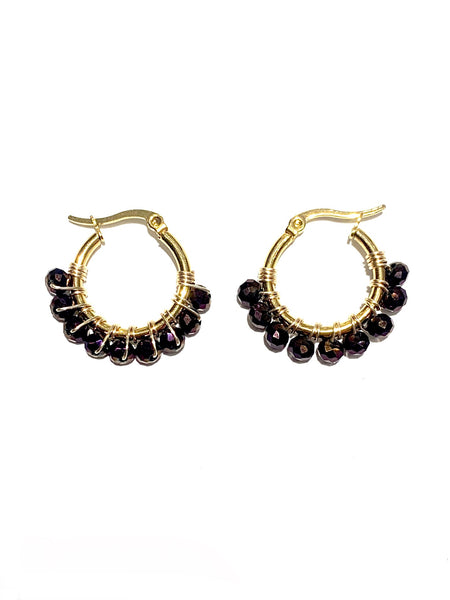 HC DESIGNS- Small Golden Hoops - 1 1/8 inches