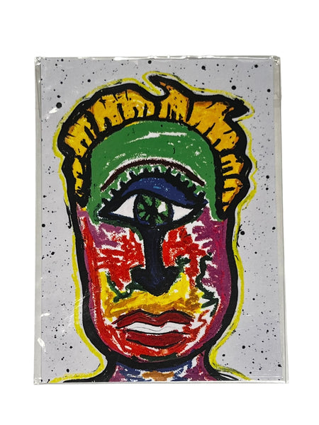 SUSANA CACHO - 5"x7" Art Print - Colorful Blonde One Eye