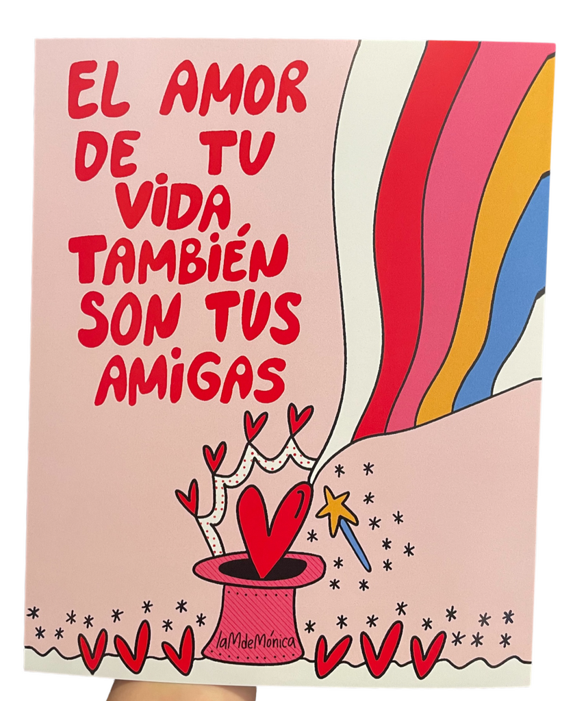 LA M DE MONICA - El Amor De Tu Vida - Art Print