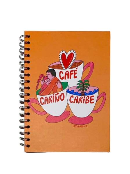 LA M DE MÓNICA- Notebook - Café, Cariño, Caribe