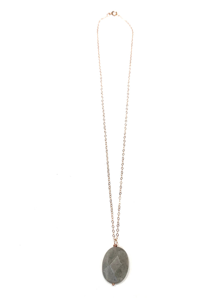 MONIQUE MICHELE- Labradorite Stone Necklace