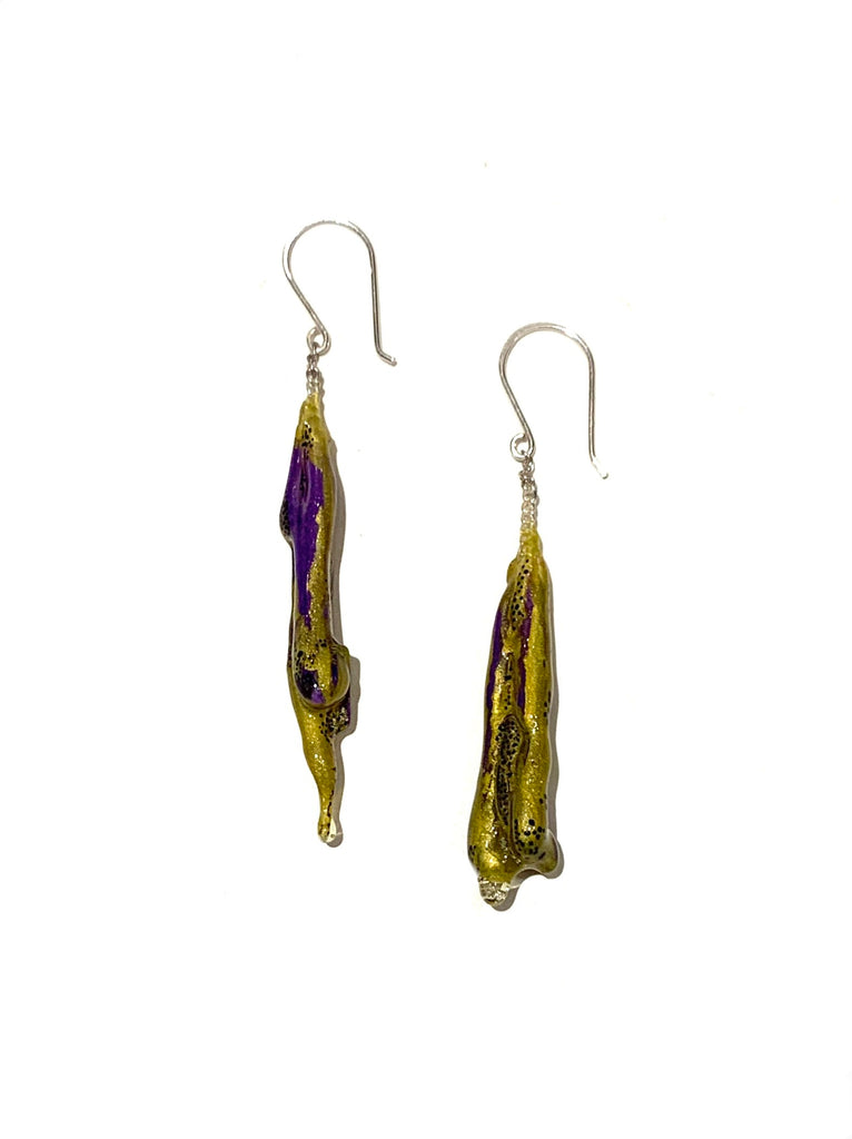 MIND BLOWING PROJECT- Habitat Earrings- Purple/Gold