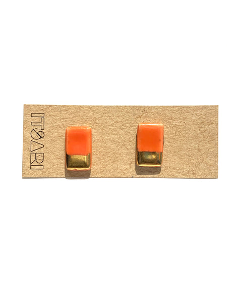 ITSARI- 22k Detail Studs - Rectangle Studs