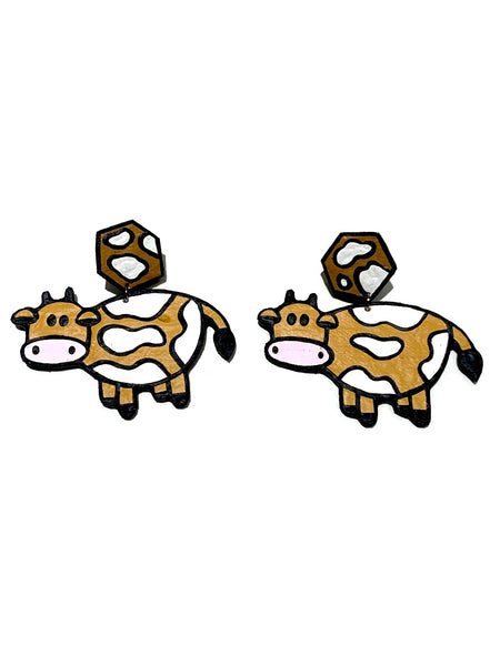 AMARTE DURAN- Cow Earrings