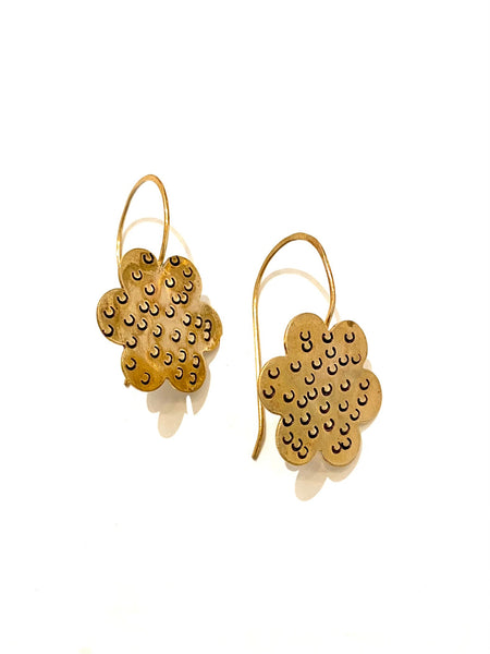 MONIQUE MICHELE- Flower Brass Earrings