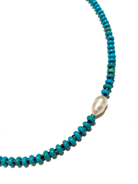 HC DESIGNS- Turquoise Short Necklace