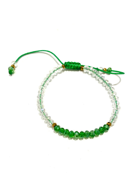 HC DESIGNS- Color Block Crystal Adjustable Bracelet (More Colors Available)
