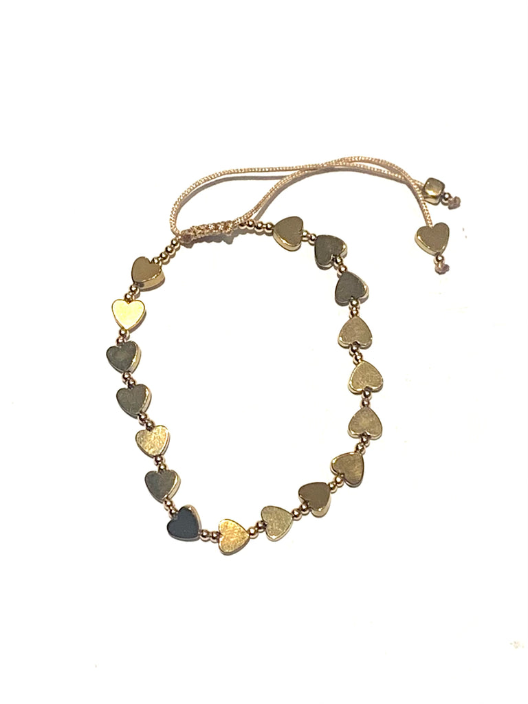 E-HC DESIGNS- Metallic Shapes Adjustable Bracelet (different shapes and colors available)